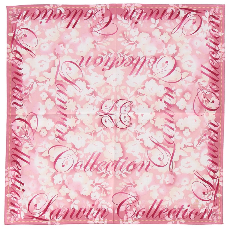 Lanvin Collection 08001532 Handkerchief Women's Print Handkerchief, Floral Pattern, Rose