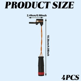 4-Pack Brake Sensor Brake Pad Wear Sensor Front and Rear, Brakes Pad Alarm Line for Mercedes-Benz W211 W220 E350 E500 C300 C350 CL500 CL600 CLK320 Accessories, OEM #2115401717 2205400617