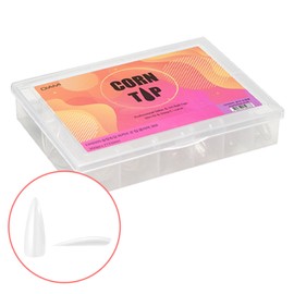 DIAME Diamy Canoe Cone Tip Clear 360pcs Nail Tips Self Nail Extension / 다이아미 카누콘팁 클리어 360pcs 네일팁 셀프 네일연장
