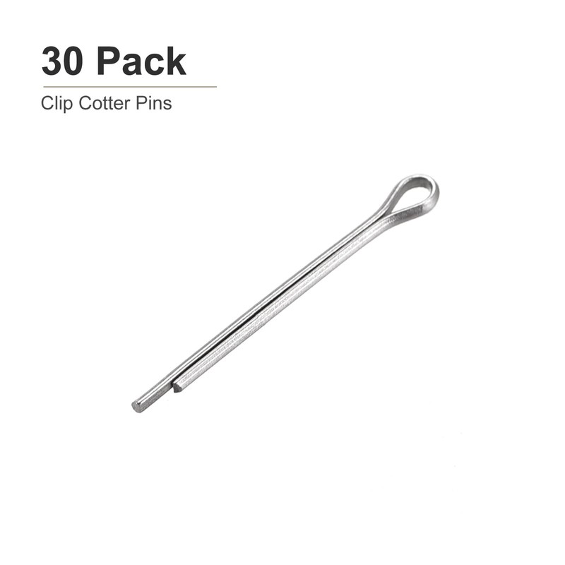 DTGN 1mm x 12mm (DxL) Clip Cotter Pins 304 Stainless