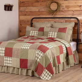 VHC Brands Prairie Winds 3 Piece Quilt Set (1 Twin Quilt, 2 Standard Shams)