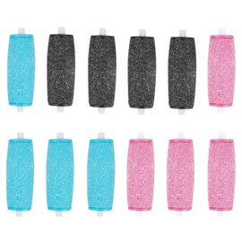 [Pack of 12] Extra Coarse Mineral Replacement Rollers for Scholl Velvet Smooth Callus Remover Refill Rolls with Diamond Particles Replacement Rollers for Feet, Replacement Rollers with Replacement