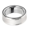 Smart Health Ring Silver Pedometer Waterproof Body Temperature Monitoring Sleep