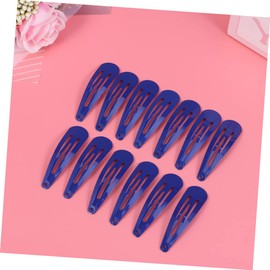 FRCOLOR 100 Pcs Navy Blue Hair Clips Boys and Girls Metal Snap Hair Clips Set Bobby Pins for Boys and Girls