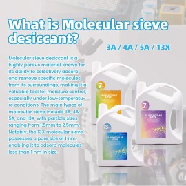 Wisesorb 12 LBS 13X Molecular Sieve Desiccant Beads, Reusable Dessicant Moisture Absorber