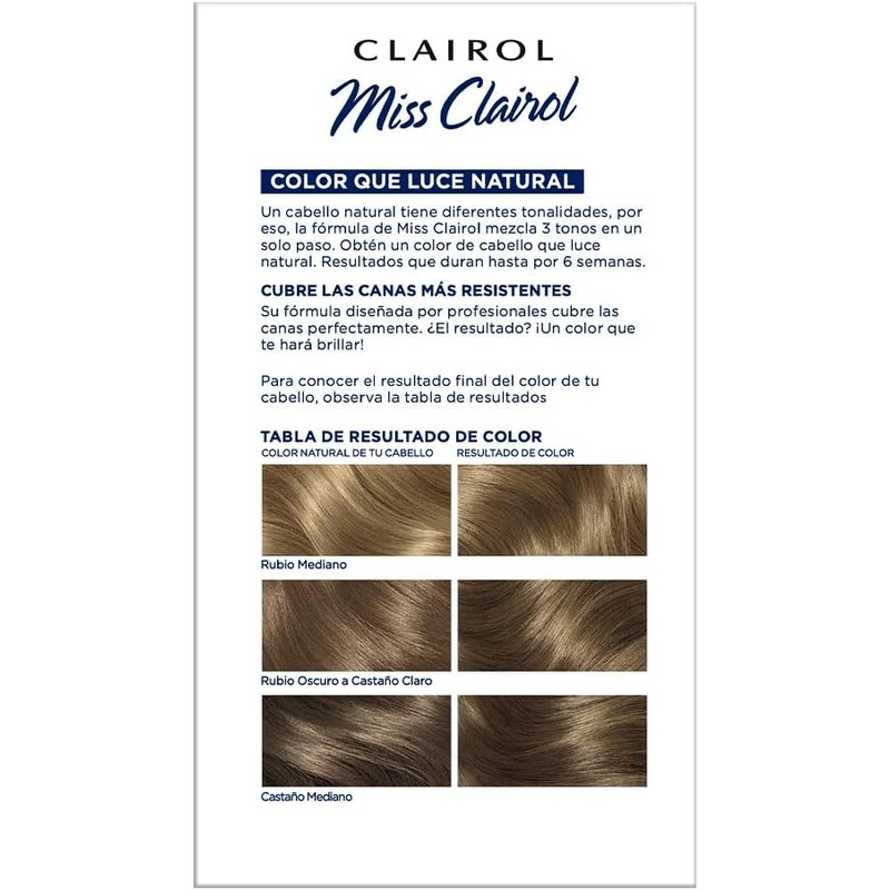 Miss Clairol Tinte Permanente 71 Rubio Cenizo Medio