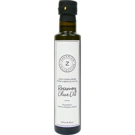 Zakarian: Cold-Pressed Extra Virgin Rosemary Olive Oil - Made from Organic Greek Olives and Rosemary - 250 ml - Ultra-Premium, Low Acidity - Best Served with Bread, Pasta, Salads, Seafood and More