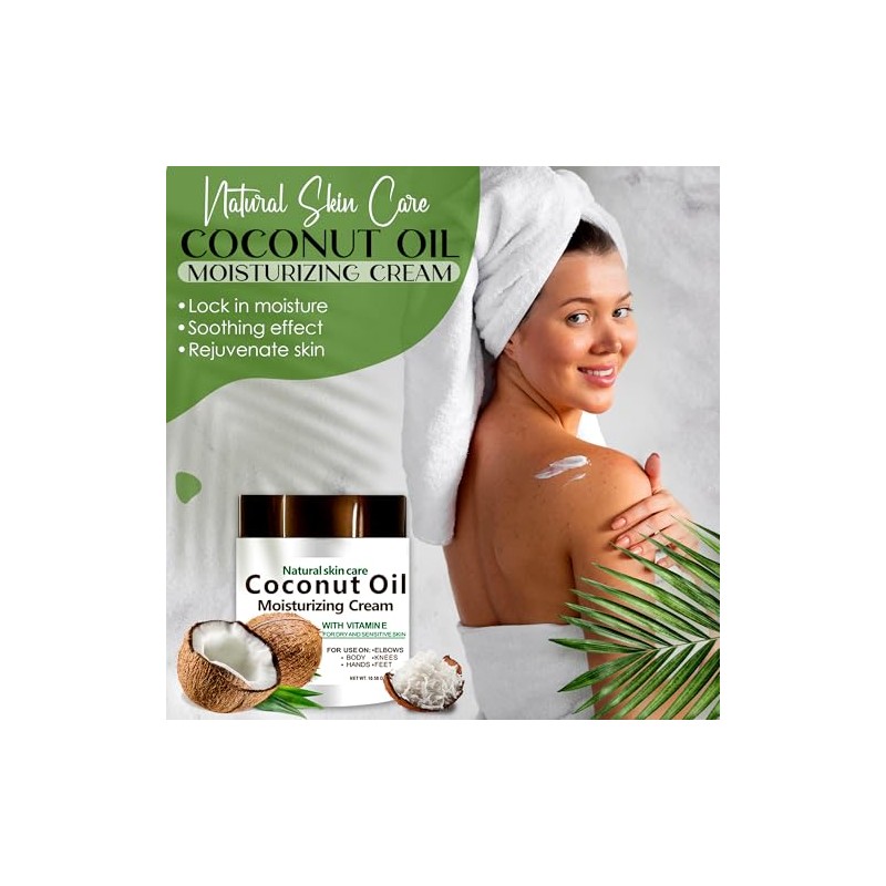 Nielies Coconut Oil Cream, Crema Corporal Coco, Crema de Coco,