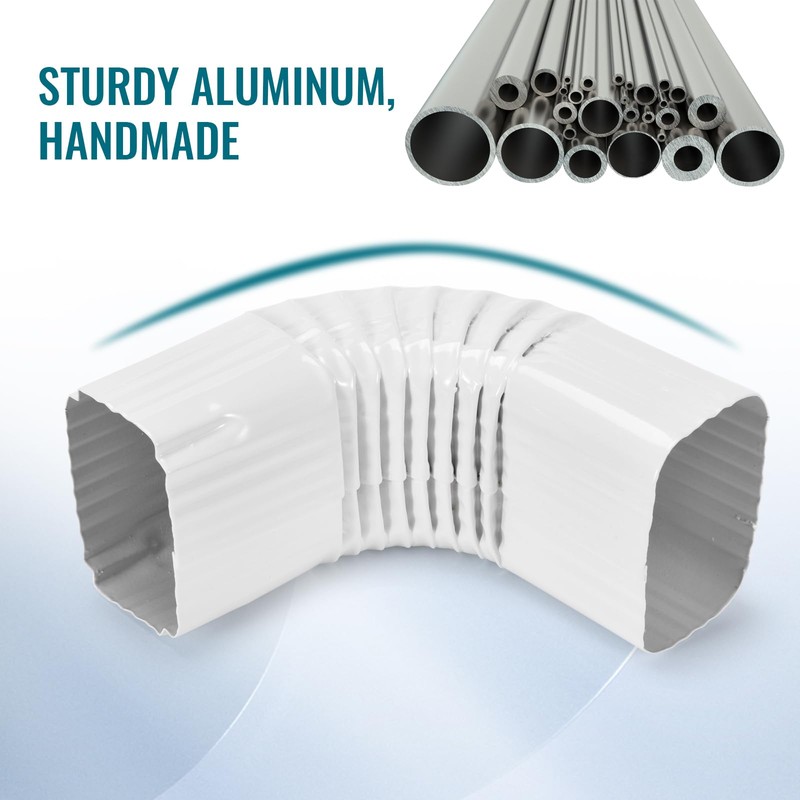 VYH Downspout Gutter Elbows （Positive Elbow，90 Degrees 2x3 Style A，