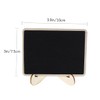KICHOUSE 20pcs Mini Chalkboards with Stand Erasable Chalkboard Signs for