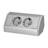 Aluminium Power Strip 2-Way I Grey