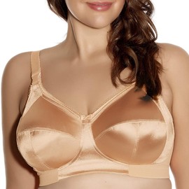 GODDESS Keira Side Support Wire-Free Nursing Bra 40L, Nude