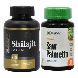 Saw Palmetto  Extracto De Shilajit 60 Cpsulas  Suplemento Natural Masculino  Vitalidad y Bienestar Diario  Sin Aditivos  Ingredientes de Origen Natura