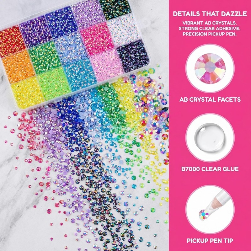 Resin Jelly Bedazzling Kit + Multi-Purpose Adhesive