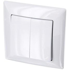 Flush-Mounted Series Switch, Plug-In Terminal, All-in-One, Series G1 Pure White