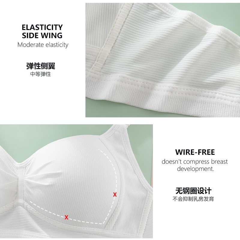 DUOFANXI Teen Bras for Girls Ages 12-14 14-16 16-18 Years