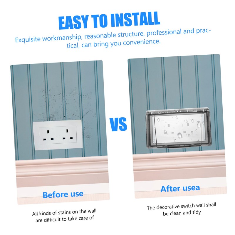 DOITOOL 2pcs Outdoor Plug Cover Weatherproof Safety Outlet Cover Box
