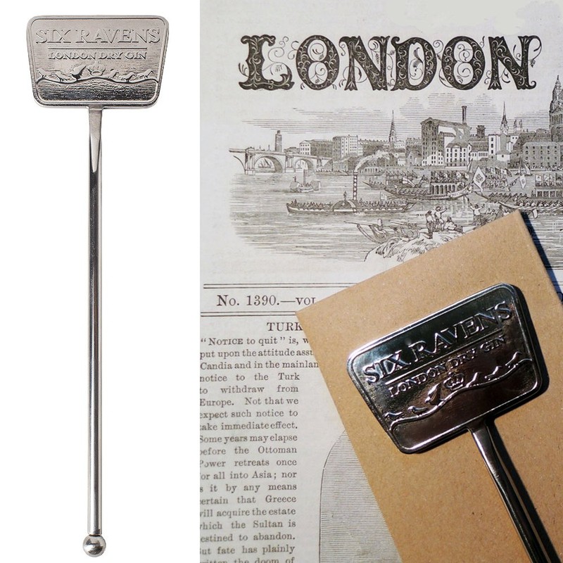 Six Ravens Gin & Tonic Mixing Swizzle Stick / Stirrer