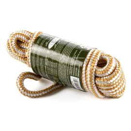 Ozark Trail 3/8"x25' Nylon Double-Braided Marine Dock Line - Gold 25 Foot Length