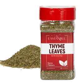 Eastanbul Thyme Leaves, 2.5oz, Dried Thyme Herb, Dried Mediterranean Herb, Full-Flavor Dry and Exquisitely Fragnant Tyme Seasoning, Perfect for Soups, Sauces, Meat, Seafood