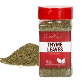 Eastanbul Thyme Leaves, 2.5oz, Dried Thyme Herb, Dried Mediterranean Herb, Full-Flavor Dry and Exquisitely Fragnant Tyme Seasoning, Perfect for Soups, Sauces, Meat, Seafood