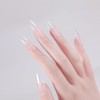 ネイルチップ 超薄 ショート 100枚入 クリア サンディング 自然なフィット感 つけ爪 付け爪 練習用