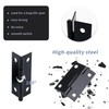 Antrader Folding Hinge, Cabinet Gate Closet Door Hinge 1-1/2'' Long