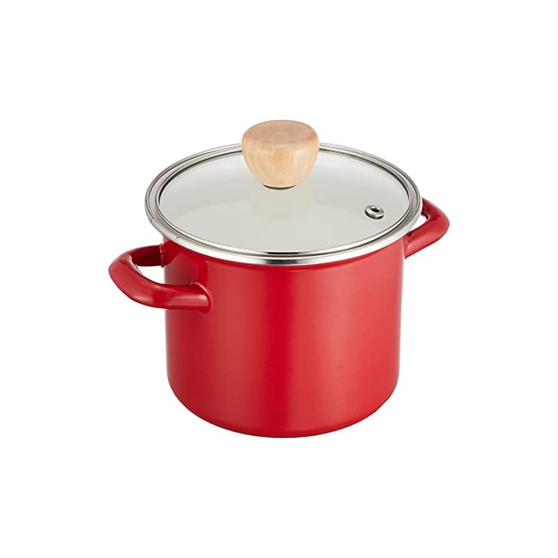 Pearl Metal HB-5068 Cook Pot, Enamelled, 4.7 inches (12 cm),