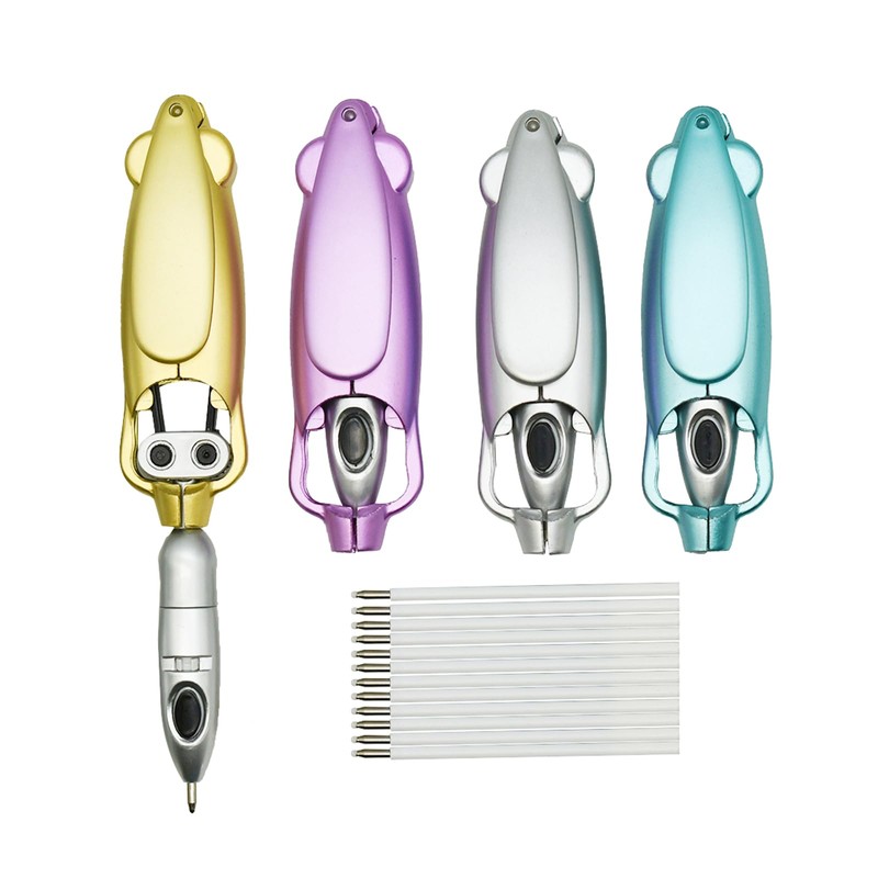 Lopenle Set of 4 Deformation Design Ballpoint Pen Purple Transformer