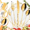 Vilihkc Gold Silverware Flatware Set for 4 Stainless Steel Cutlery