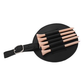 WOONEKY 1 Set Football Spike Storage Bag Golf Tee Bag Pouch Golf Tee Storage Holder Golf Tee Organizer Bag for Men Golf Tee Pouch Organizer Golf Tee Organizer Pouch Tee Holder Pu Black