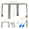 8'×8' Beach Tent, UPF 50+ Beach Canopy Sun Shelter for
