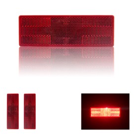 Reflector 150X50mm Self Adhesive Rectangle Safety Waterproof Stick on for Driveway Mailbox Trailer