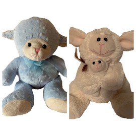 Weighted stuffed animal, lamb, 4 lbs, washable weighted buddy, washable plush buddy