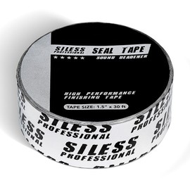 Siless Professional Finishing Sealing Tape for car Sound deadening Installation 1-1/2in x 30ft, Silver, 1 Pack