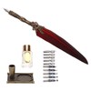 Feather Pen Set Vintage Creativity Ink Carving Writing Suit for