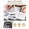 Nicpro 35PCS Gold Art Mechanical Pencils Set, 3 PCS Metal