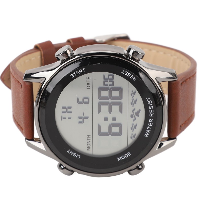 Men Digital Watch Dual Time Stopwatch Calendar Alarm Clock Waterproof