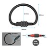 DOKEEP Carabiner Motorcycle Lock, Dial Type, Free Setting, Carabiner Type,