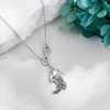 ONEFINITY Cowboy Boot Necklace S925 Sterling Silver Cowgirl Necklace Cowboy
