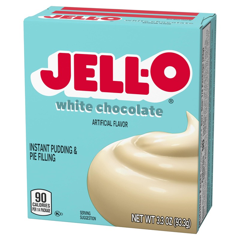 Jell-O Instant Pudding and Pie Filling, White Chocolate, 3.3 OZ
