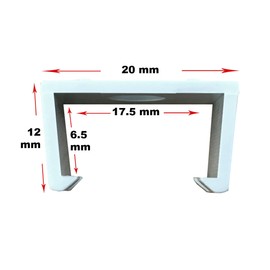 Selectric T4-Bracket Fixing Mounting Bracket Clips for T4 Fluorescent Under Cabinet Light, Pack of 2