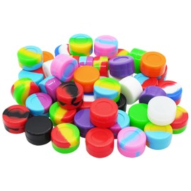Pearwell 5ml Silicone Wax Containers Concentrate Sealed Oil Non-stick Jars (100)