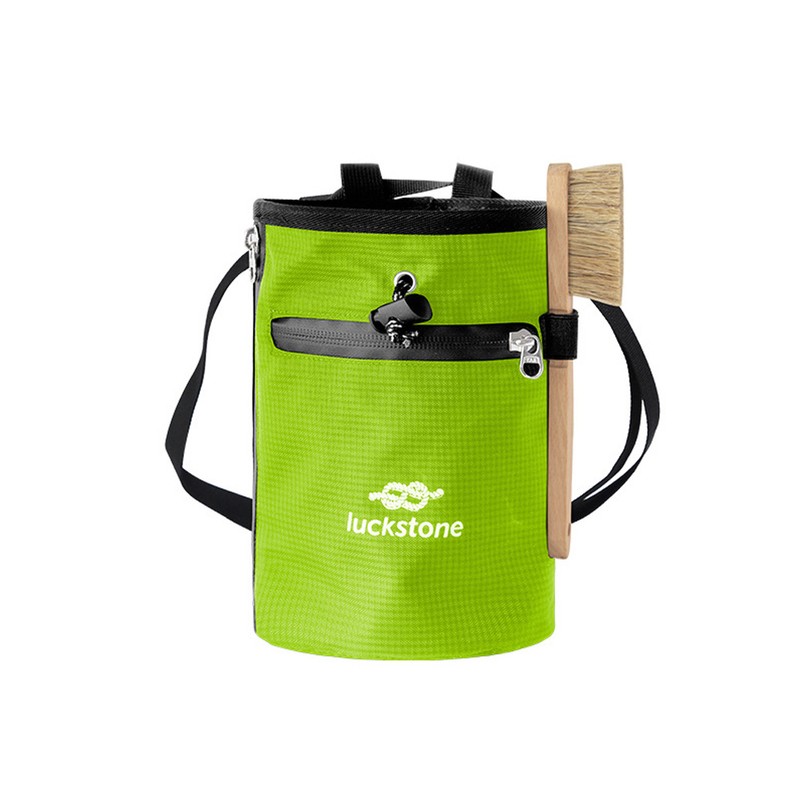 Magnesium Powder Storage Bag Climbing Chalk Bag with Brush for