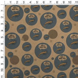 GRAPHICS & MORE Take a Krill Chill Pill Funny Humor Premium Kraft Gift Wrap Wrapping Paper Roll