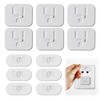 Outlet Covers Baby Proofing - Adhesive Sliding-Lock Socket Protector 12pcs
