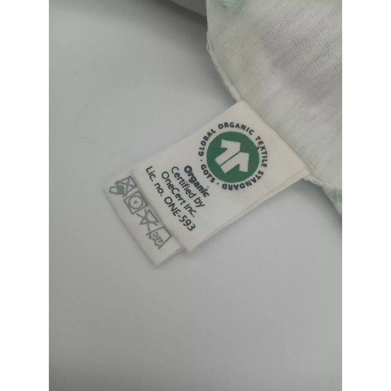 Under the Nile Organic Cotton White/Pale Green Bunny Rabbit Lovey