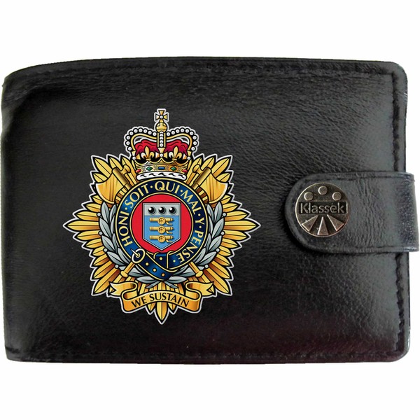 Klassek The Royal Logistic Corps Image Men Wallet Real Leather