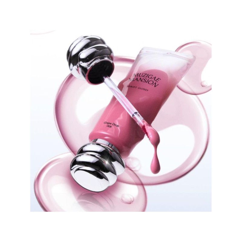 MUZIGAE MANSION Objet Glossy Tint 6g/Special Set 2items, Color:004 Pink