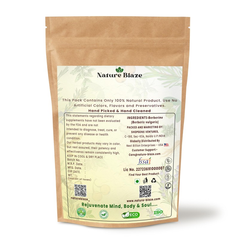 Organic Herbs Berberine Extract Powder 100 Grams